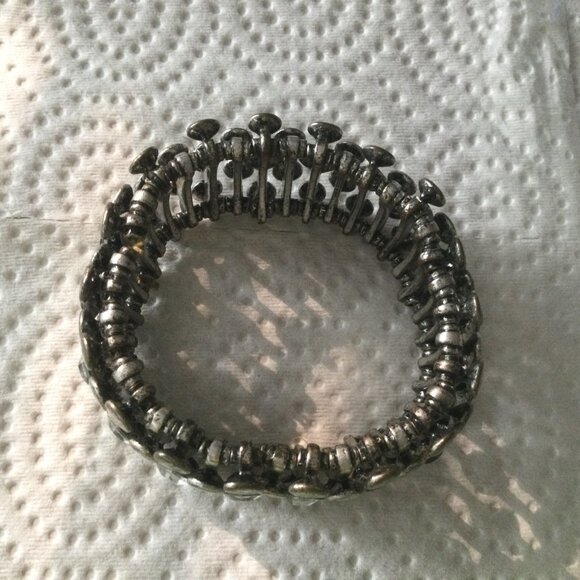 Women's bracelet metal vintage elastic - Picture 5 of 7